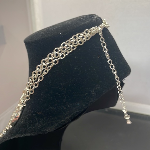 Black and silver chain necklace - Picture 4 of 6